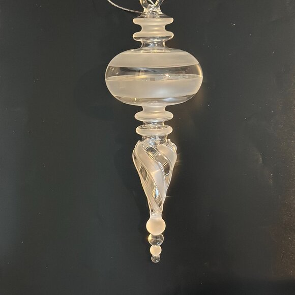 Vintage Handblown Glass Finial Ornament - Picture 2 of 4